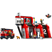 LEGO® City 60414 - Feuerwehrstation mit Drehleiterfahrzeug