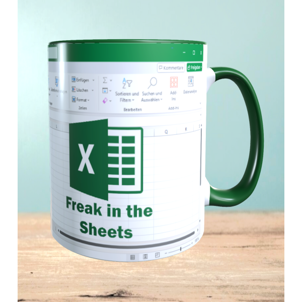 Becher mit Aufdruck "Freak in the Sheets", Lustige Teetasse, Tasse für Kaffee, Humorvolle Geschenkidee