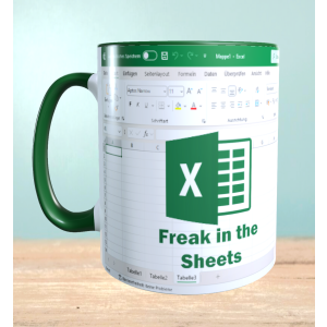 Becher mit Aufdruck "Freak in the Sheets",...