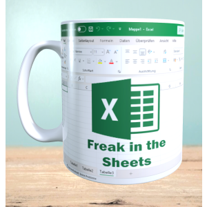 Becher mit Aufdruck "Freak in the Sheets", Lustige Teetasse, Tasse für Kaffee, Humorvolle Geschenkidee