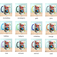 Tasse mit 3D-Effekt Super Mario Motiv 5 Sublimationsaufdruck, Tassengröße 11oz (330 ml), schönes Motiv, versch. Farben auswählbar