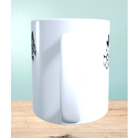 Monogramm Alphabet Tasse, personalisiert mit eigenem Namen, Sublimationsaufdruck, individuelles Geschenk