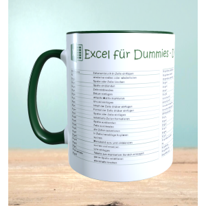 Excel Shortcuts Tasse, Kaffeetasse mit Kurzbefehlen,...