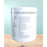 Excel Shortcuts Tasse, Kaffeetasse mit Kurzbefehlen, Bürotasse, Geschenk für Excel Liebhaber