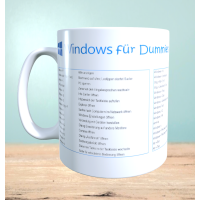 Tasse mit Windows Kurzbefehlen, Bedruckte Kaffeetasse, Lustige Bürotasse, Geschenk für Geeks, Bürogadget