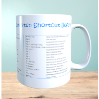 Tasse mit Windows Kurzbefehlen, Bedruckte Kaffeetasse, Lustige Bürotasse, Geschenk für Geeks, Bürogadget